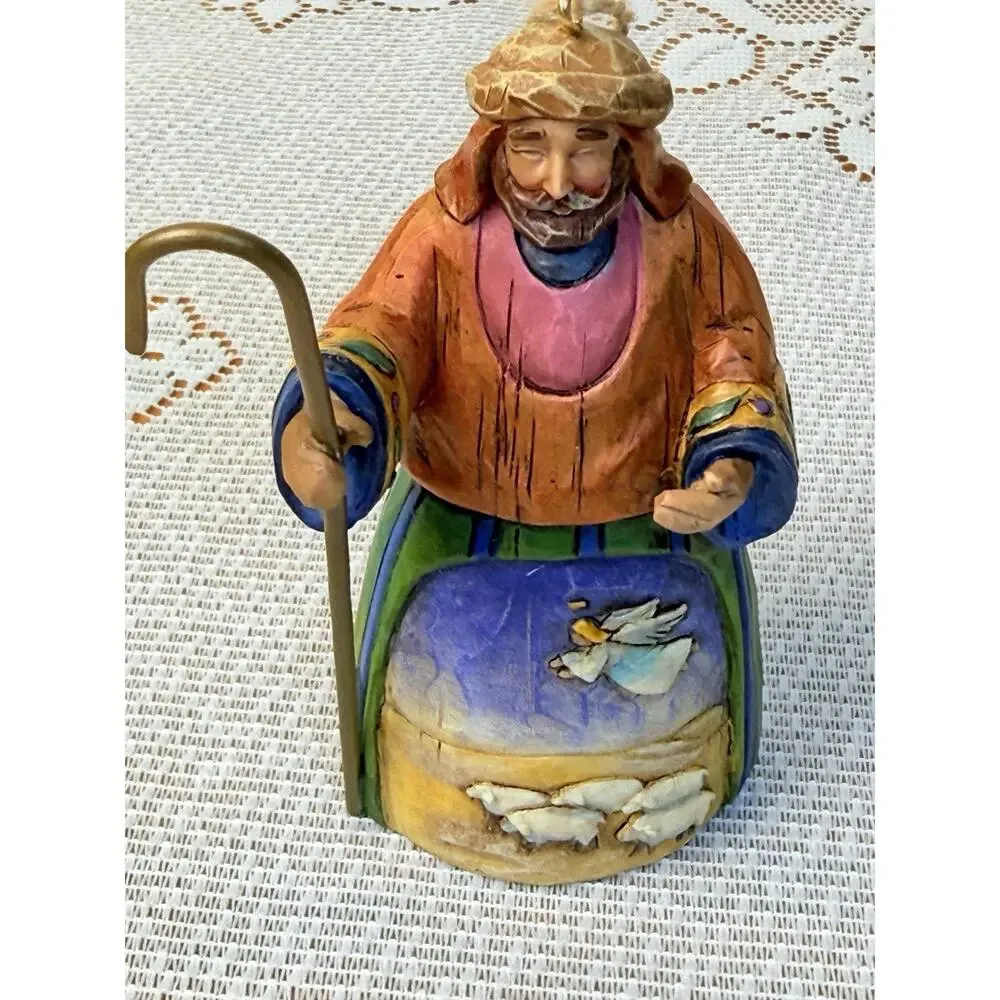 Jim Shore Heartwood Creek Shepherd Donkey Sheep Hanging Ornaments Religious 2004